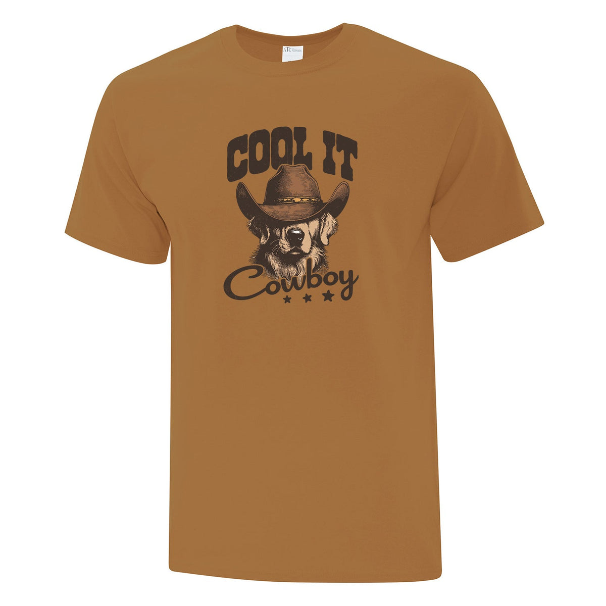 T-shirt "Cool it cowboy" imprimé