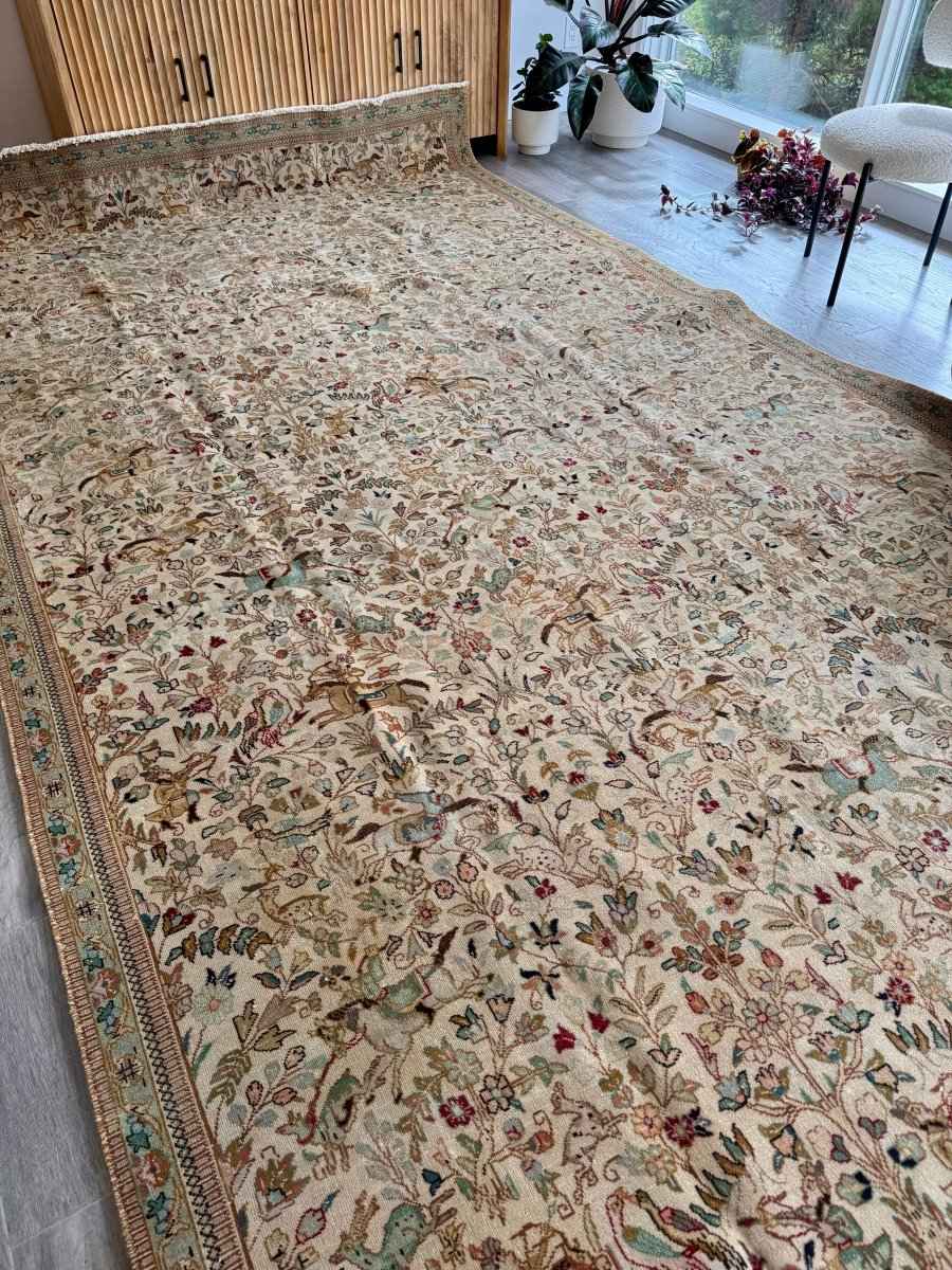 Tabriz Tabatabai Rug | 7' 4" x 13' 1"