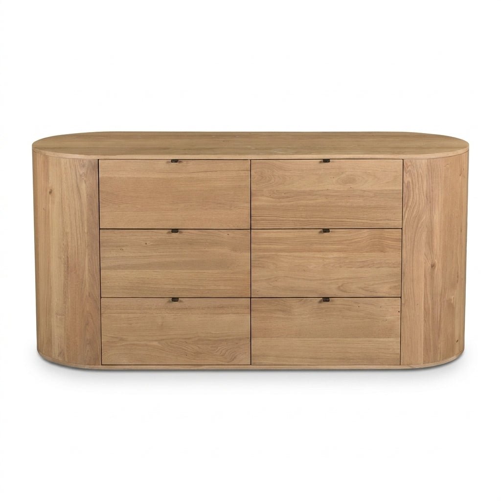 Colin Top-Grain Leather Bed with Matching Nightstand and Dresser