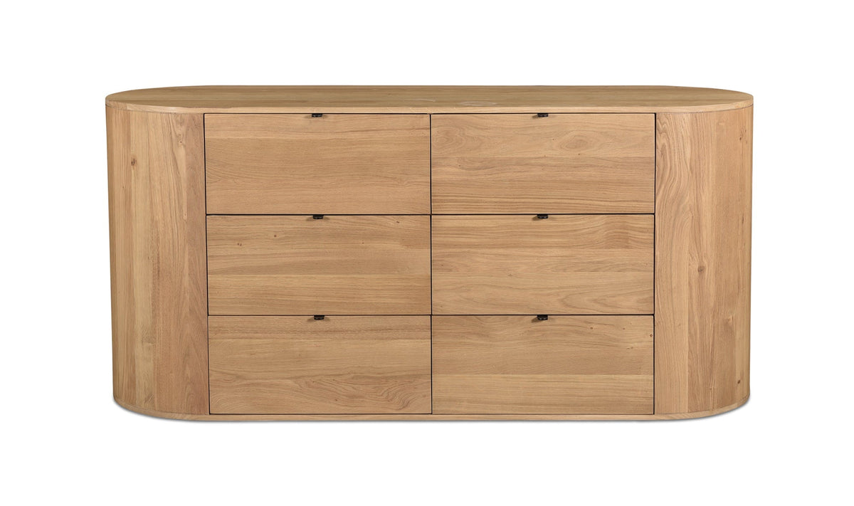 Colin Top-Grain Leather Bed with Matching Nightstand and Dresser