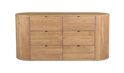 Colin Top-Grain Leather Bed with Matching Nightstand and Dresser