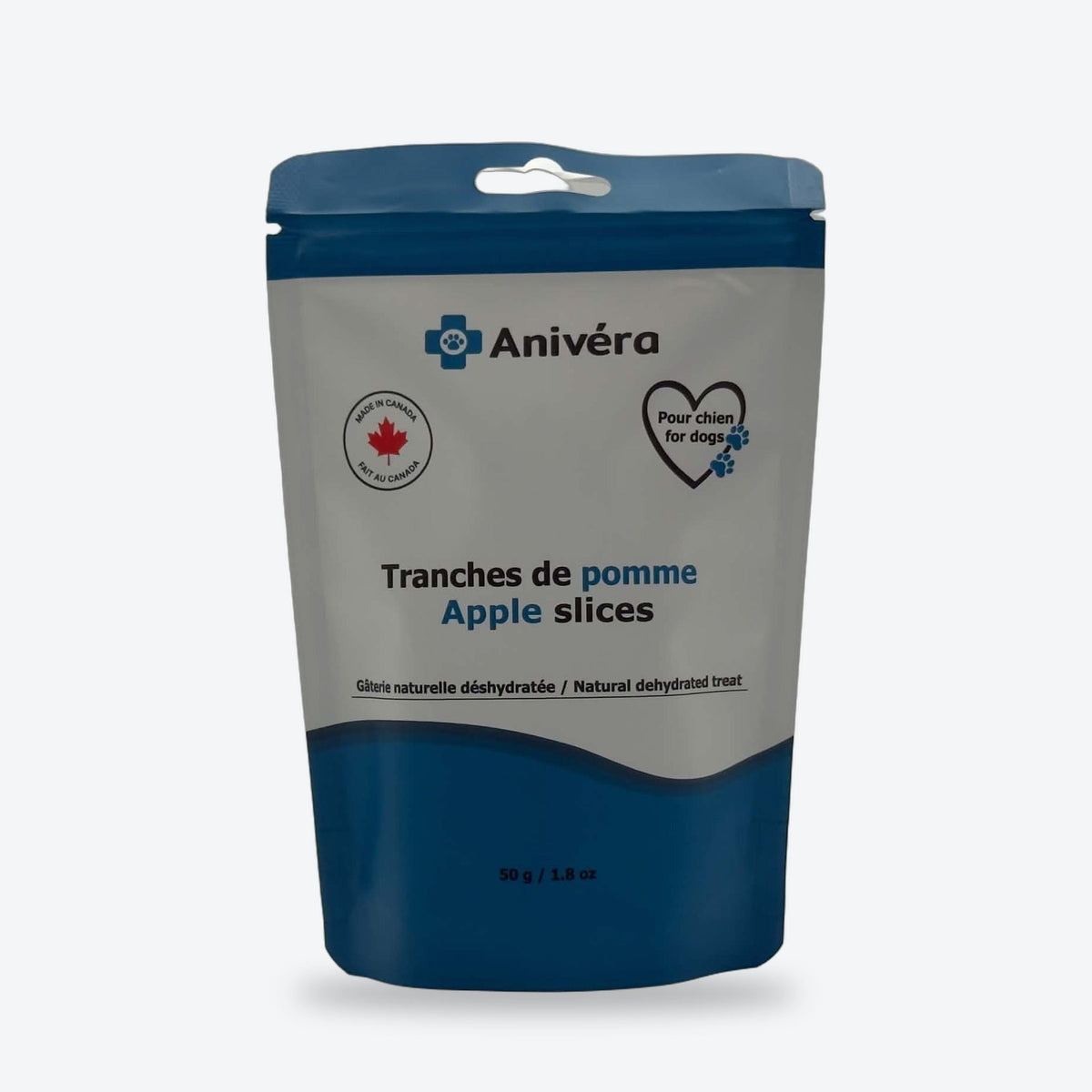 Tranches de pomme séchées pour chien