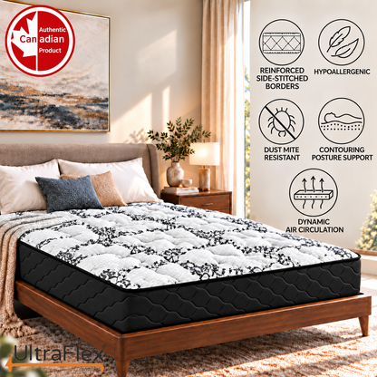 UltraFlex® ESSENCE Gel Memory Foam Mattress with Bio-Based Foam – Made in Canada