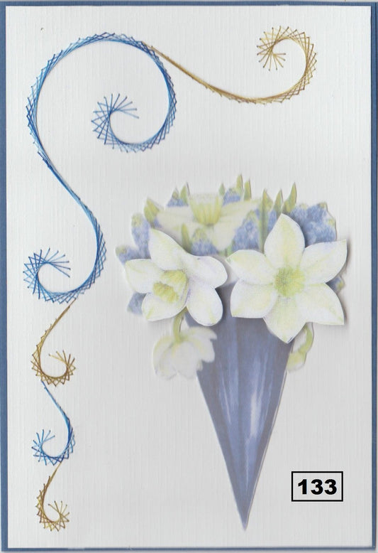 Laura's Design Digital Embroidery Pattern - Simple Swirling Corner