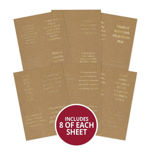 Perfect Verses Foiled Kraft Paper Pad