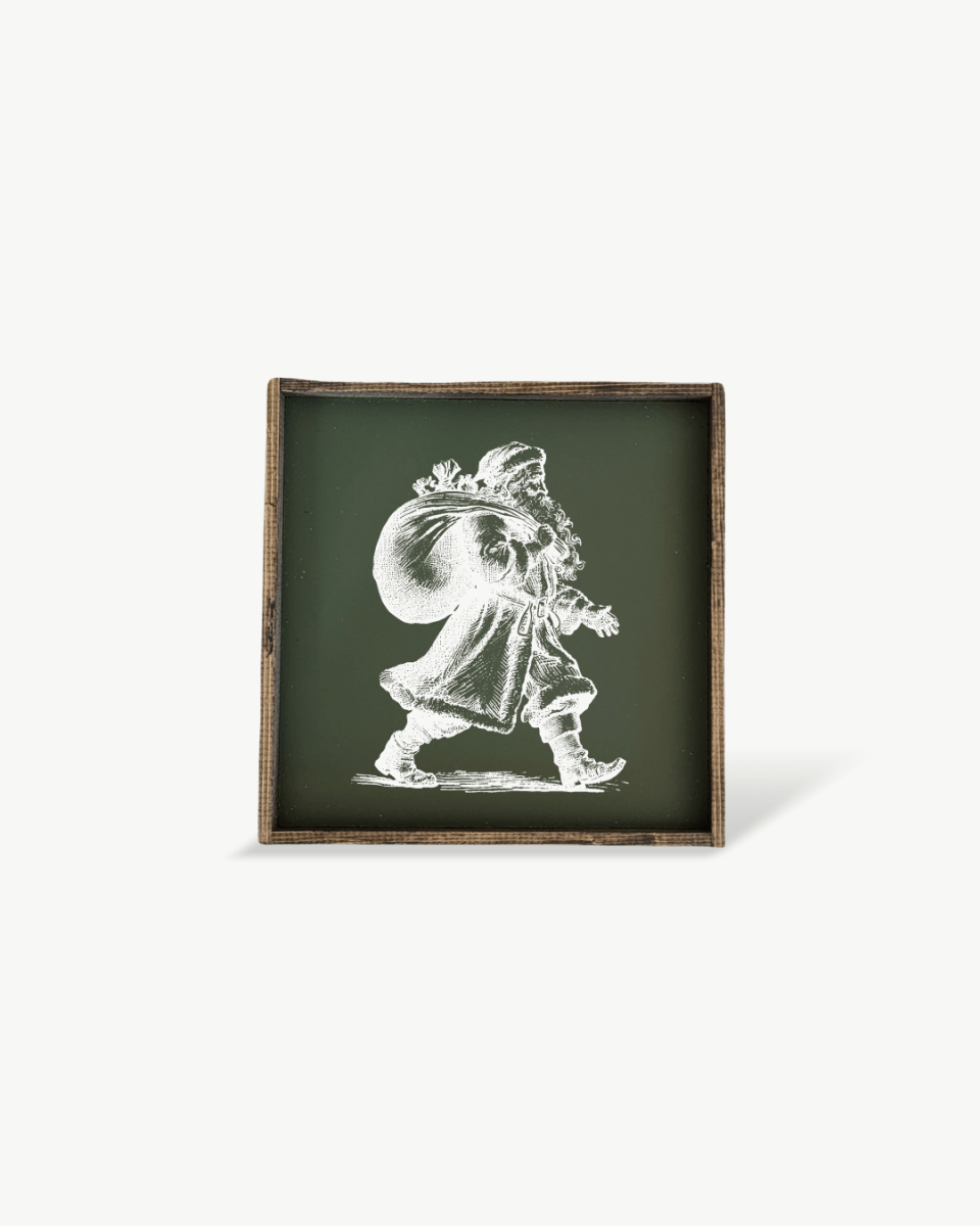 Vintage Santa - Framed Christmas Print - AURABAGS SHOP