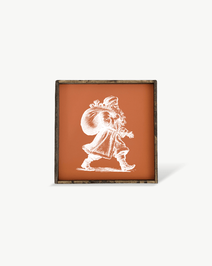 Vintage Santa - Framed Christmas Print - AURABAGS SHOP