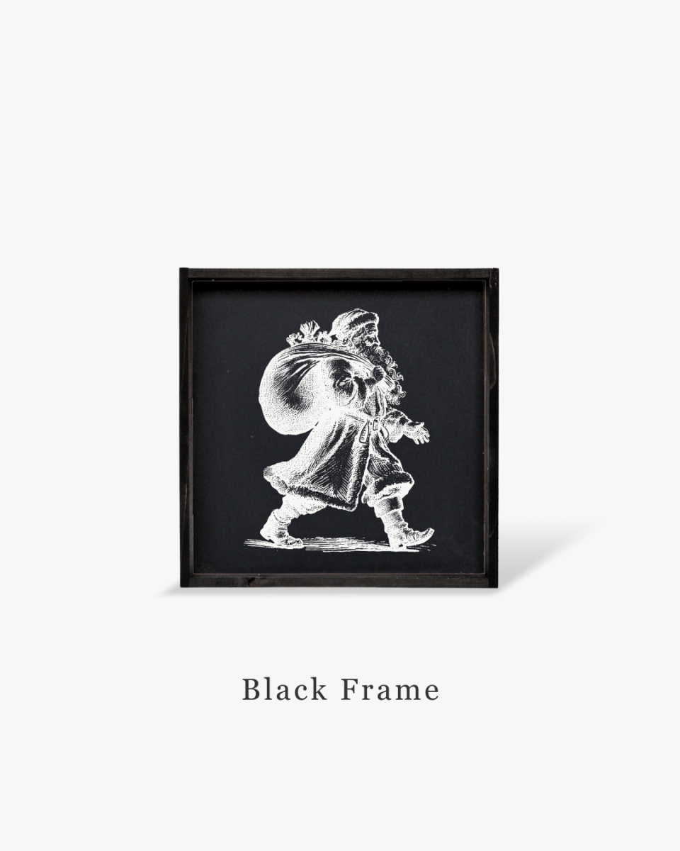 Vintage Santa - Framed Christmas Print - AURABAGS SHOP