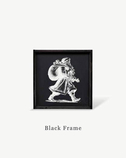 Vintage Santa - Framed Christmas Print - AURABAGS SHOP