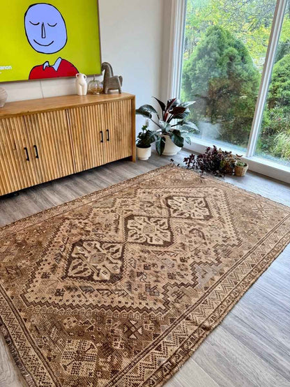 On hold for a client - Vintage Shiraz Rug | 5' 7" x 7' 10"