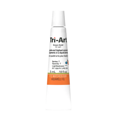 Tri-Art Water Colour Tubes - Green Gold
